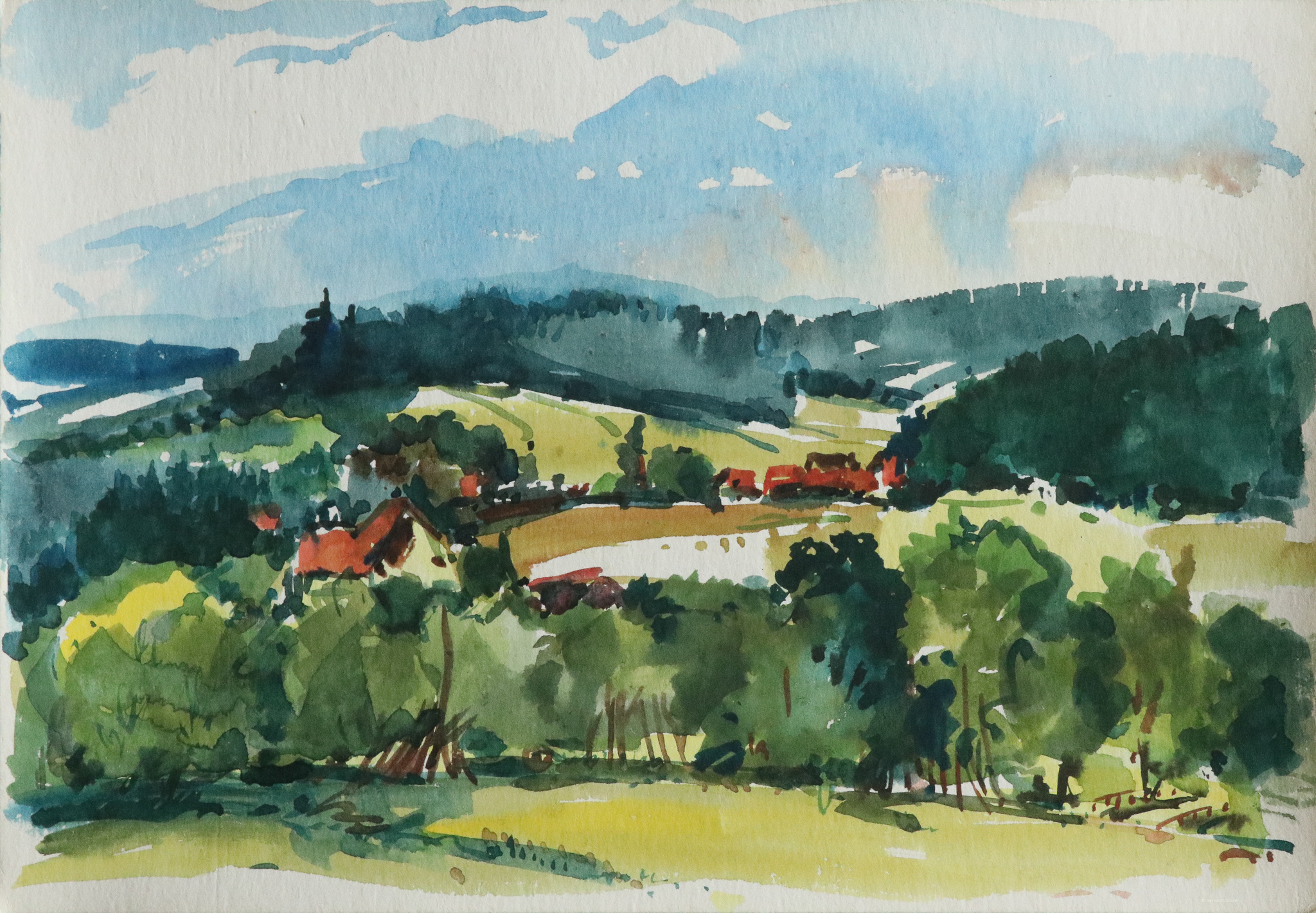 Dorf im Wald